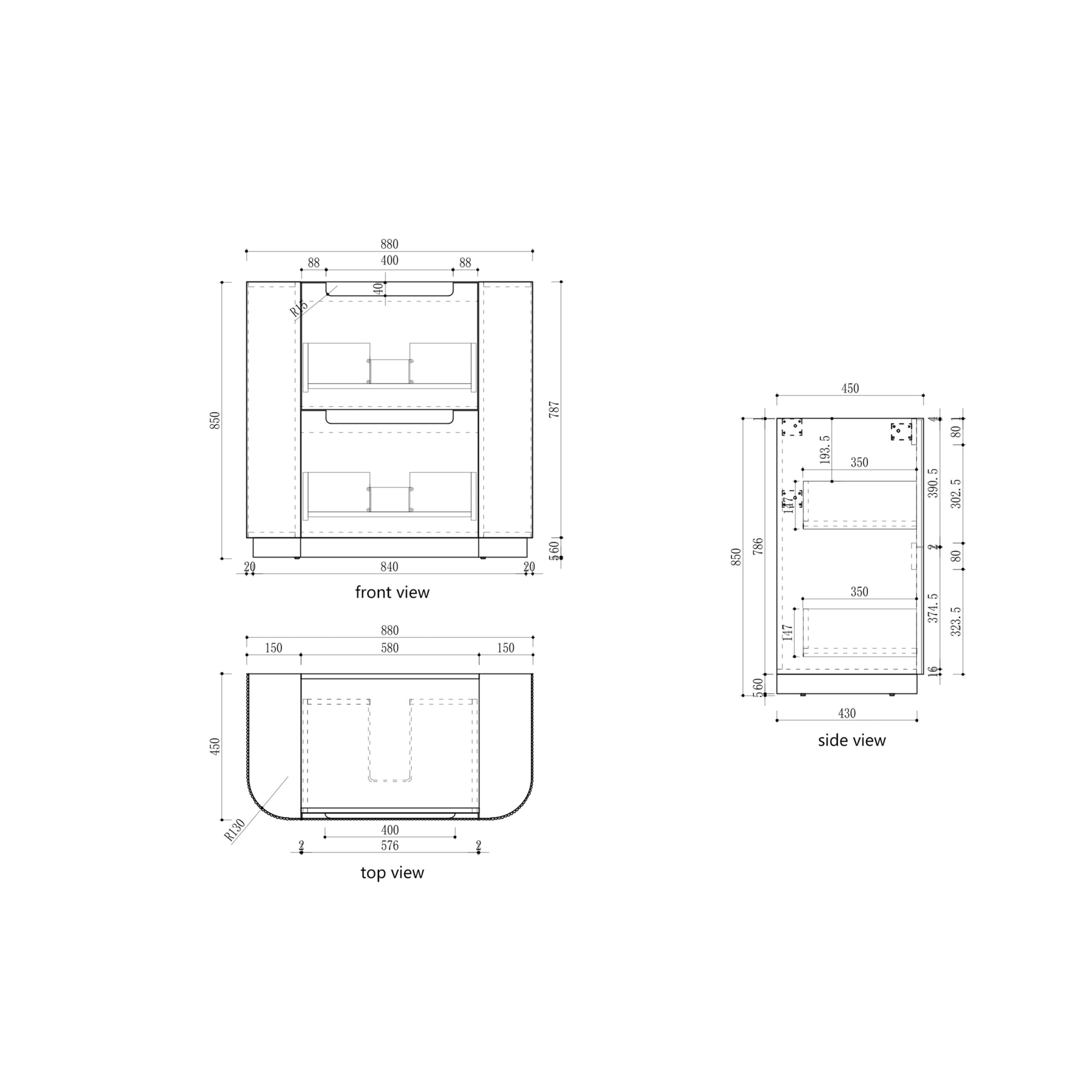 Curva Freestanding Vanity - Neche Interiors