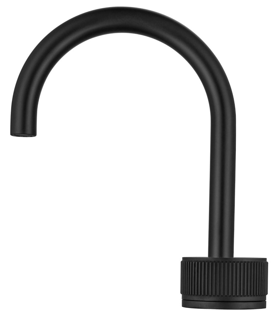 Mica Fluted Gooseneck Hob Basin Mixer Set - Neche Interiors