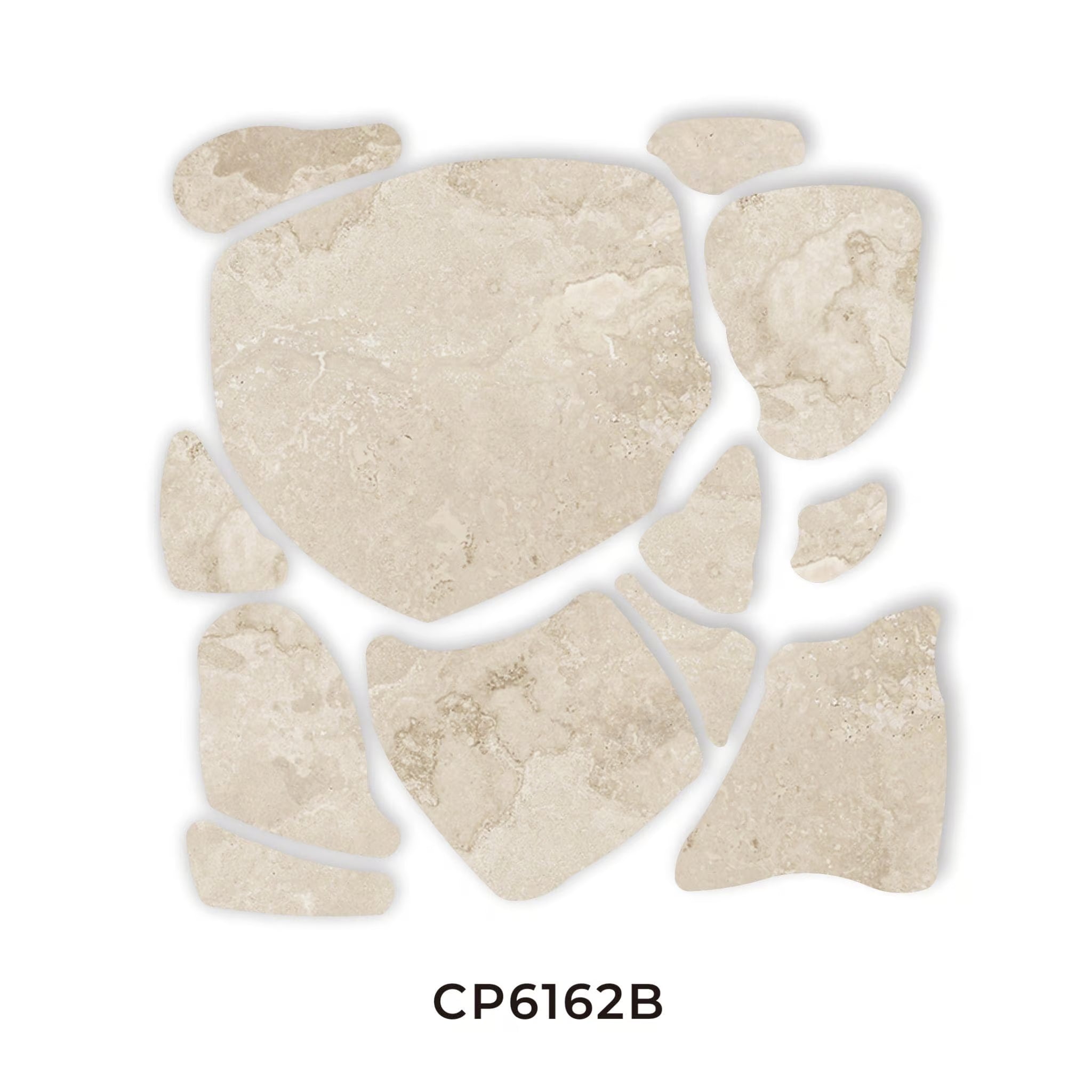 Norcia Travertine Porcelain Crazy Pave Tile - Neche Interiors