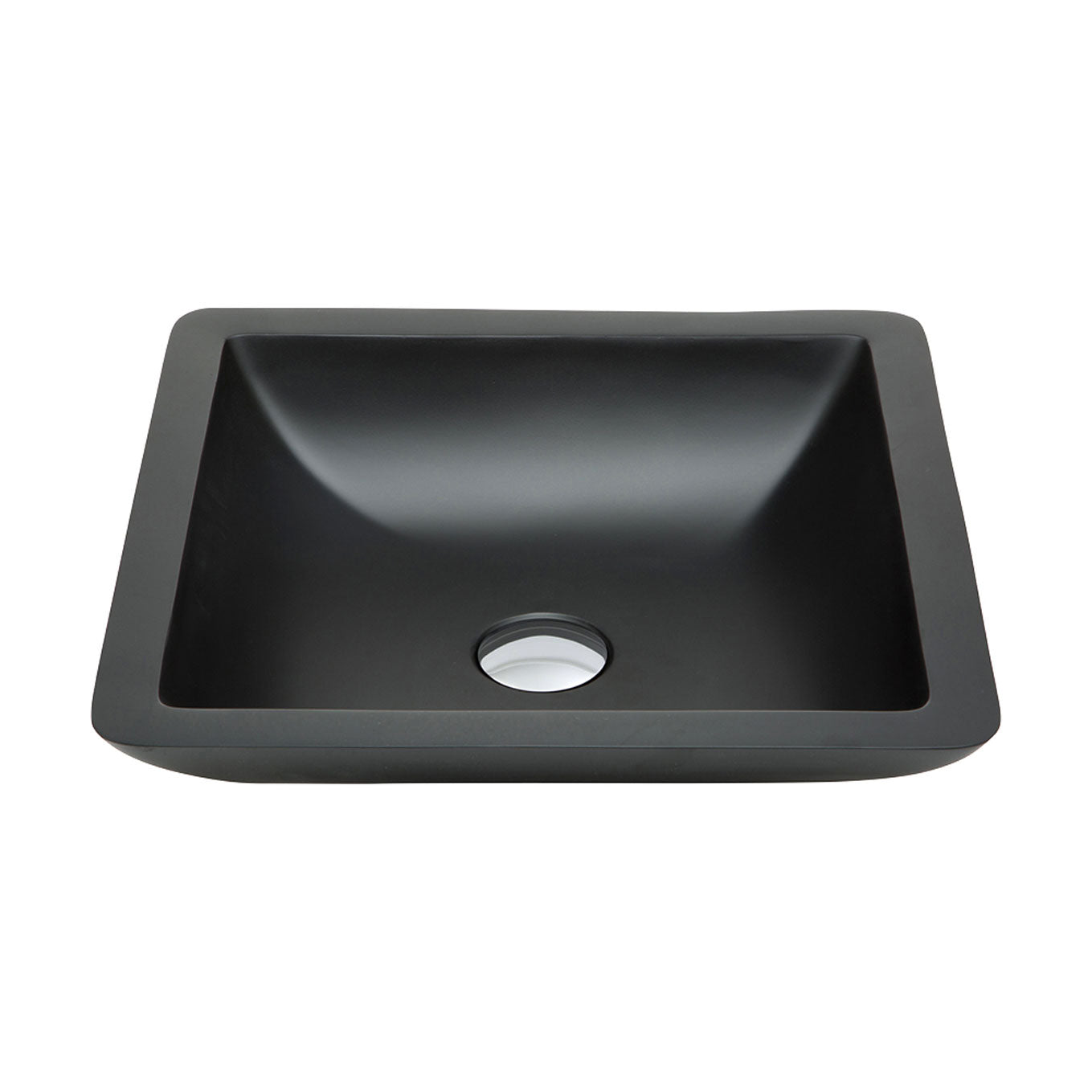 Classique 420 Solid Surface Above Counter Basin, Matte Black