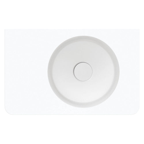 Encanto 470 Solid Surface Wall Basin, No Tap Hole
