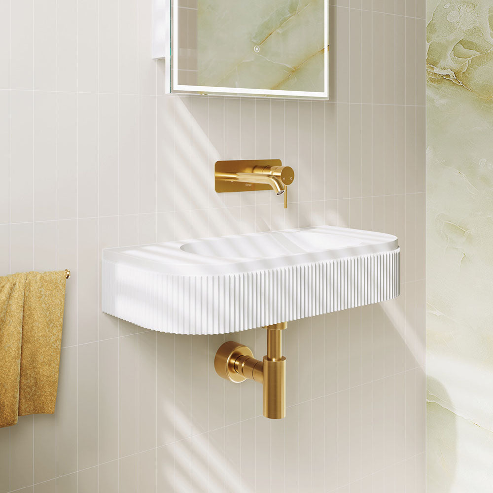 Minka Solid Surface Wall Basin, No Tap Hole