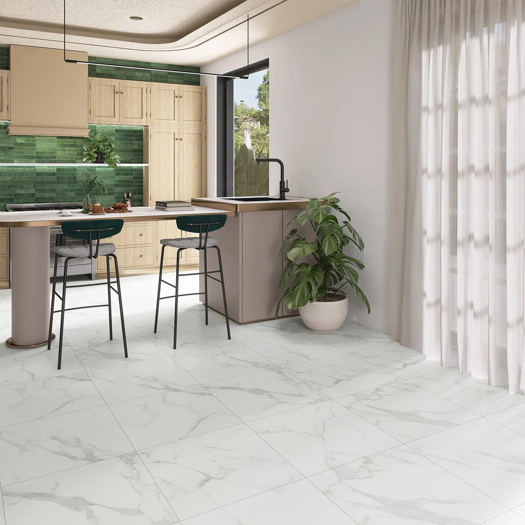 Carrara Stone Porcelain Tile
