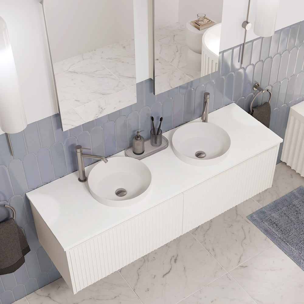 Crystal Pure Silica Free Stone Top Ensuite Depth