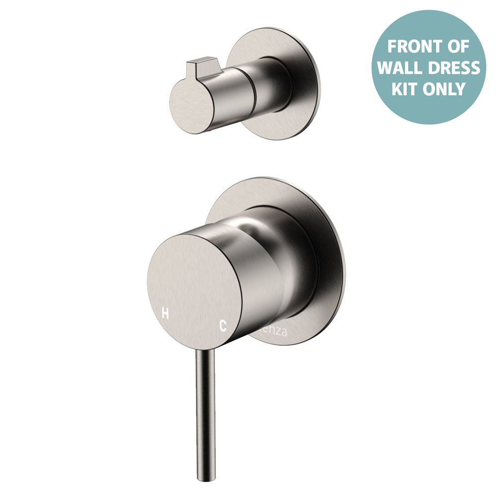Kaya Wall Diverter Mixer Dress Kit, Small Round Plates