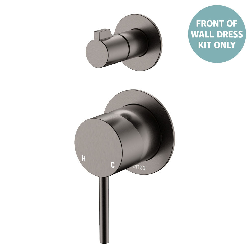 Kaya Wall Diverter Mixer Dress Kit, Small Round Plates