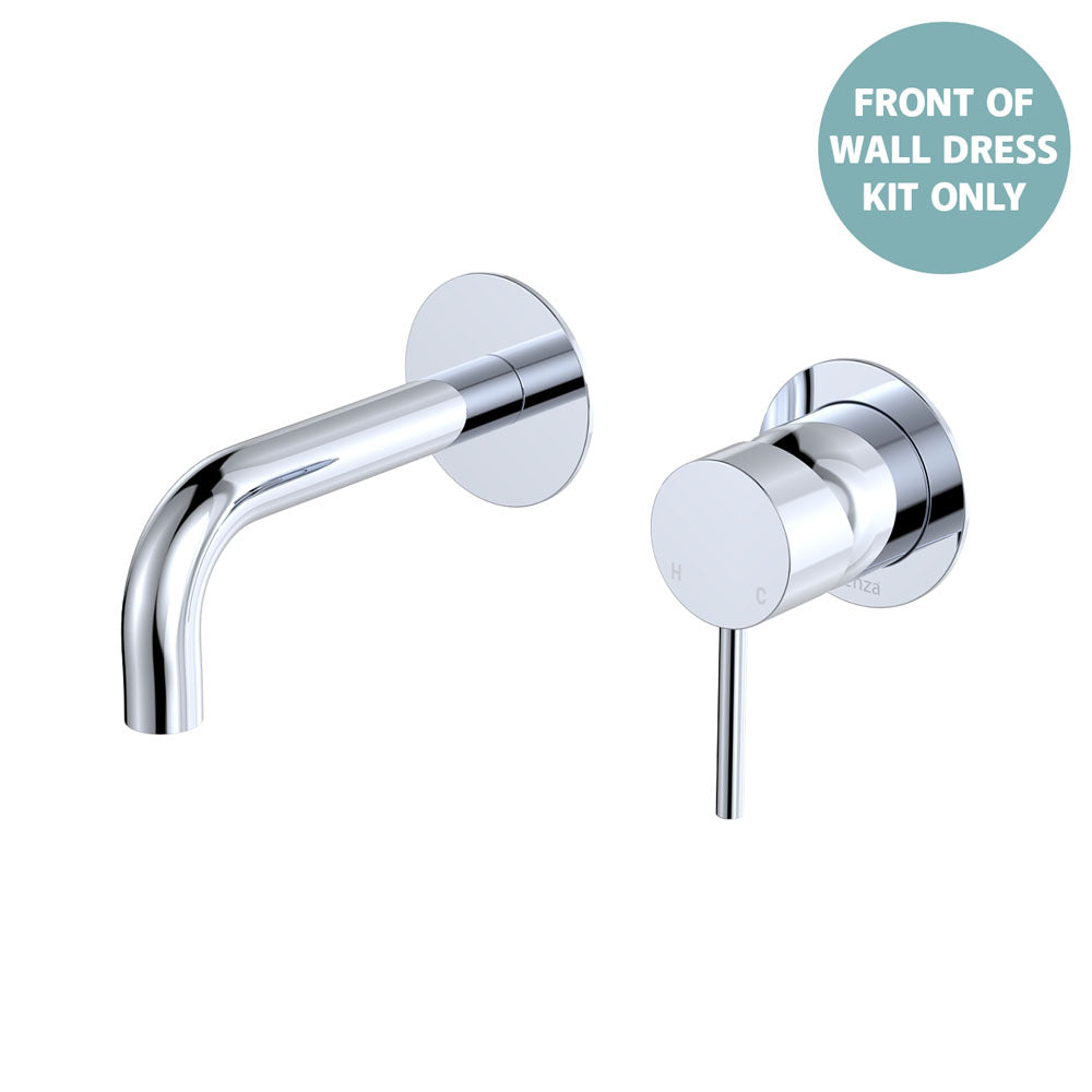 Kaya Basin/Bath Wall Mixer Dress Kit, Round Plates, 130mm Outlet