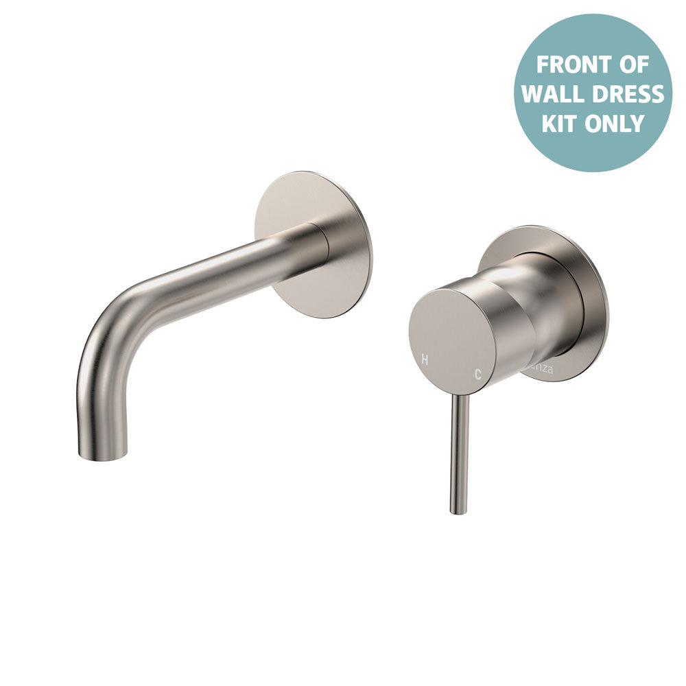 Kaya Basin/Bath Wall Mixer Dress Kit, Round Plates, 130mm Outlet