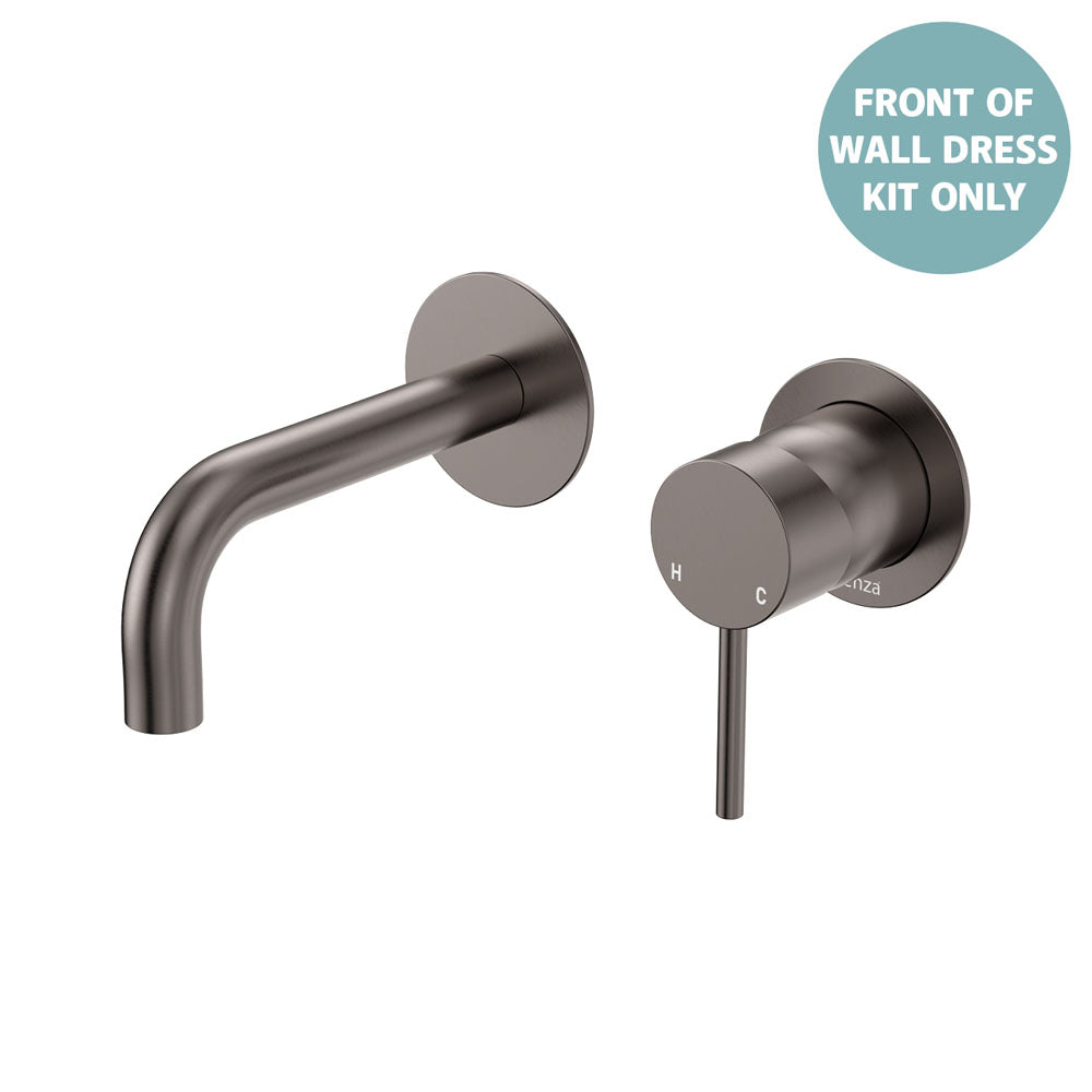 Kaya Basin/Bath Wall Mixer Dress Kit, Round Plates, 130mm Outlet