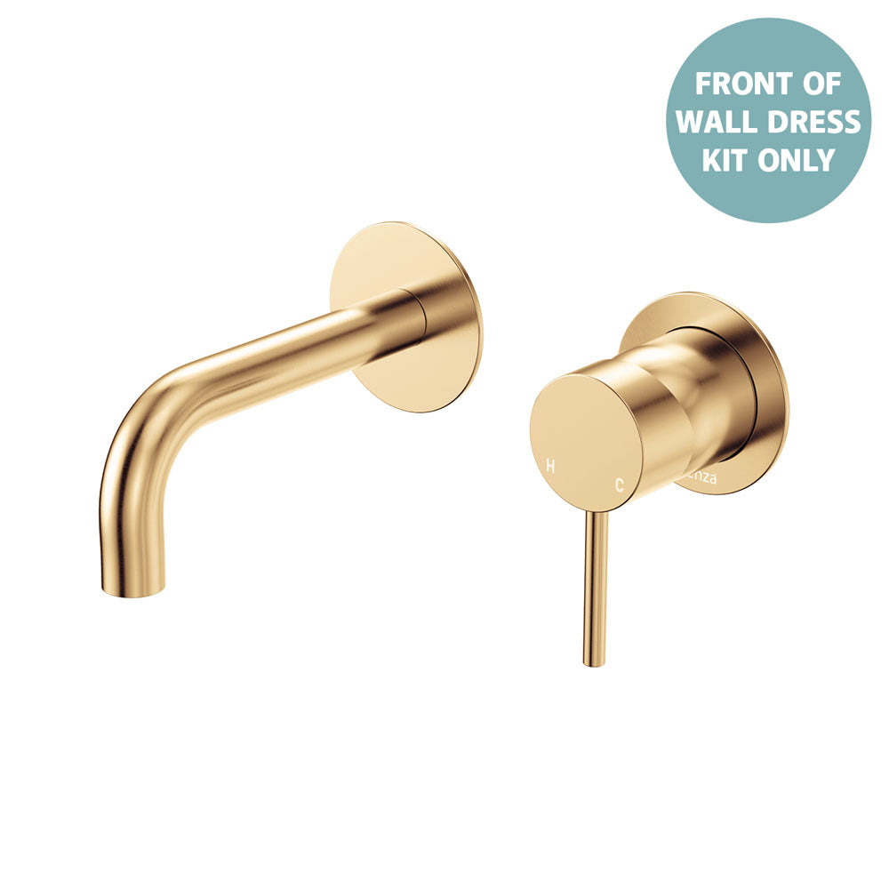 Kaya Basin/Bath Wall Mixer Dress Kit, Round Plates, 130mm Outlet