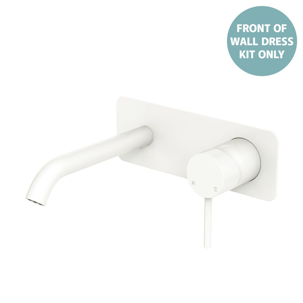 Kaya Basin/Bath Wall Mixer Dress Kit, Rectangular Plate, 160mm Outlet
