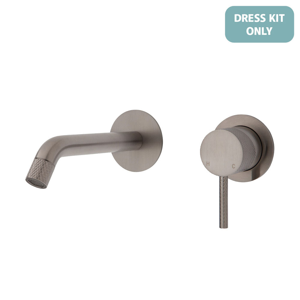 Axle Wall Basin/Bath Mixer Dress Kit, Round Plates, 160mm Outlet