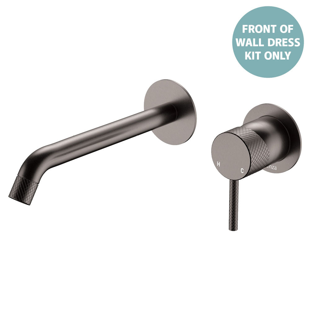 Axle Wall Basin/Bath Mixer Dress Kit Round Plates, 200mm Outlet