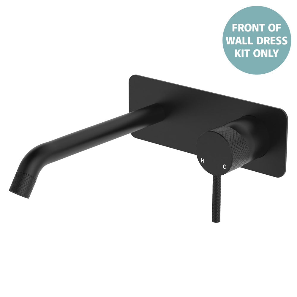 Axle Wall Basin/Bath Mixer Dress Kit, Rectangular Plate, 200mm Outlet - Neche Interiors