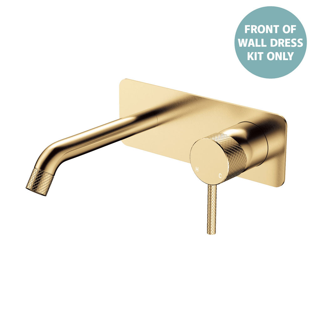 Axle Wall Basin/Bath Mixer Dress Kit, Rectangular Plate, 160mm Outlet - Neche Interiors
