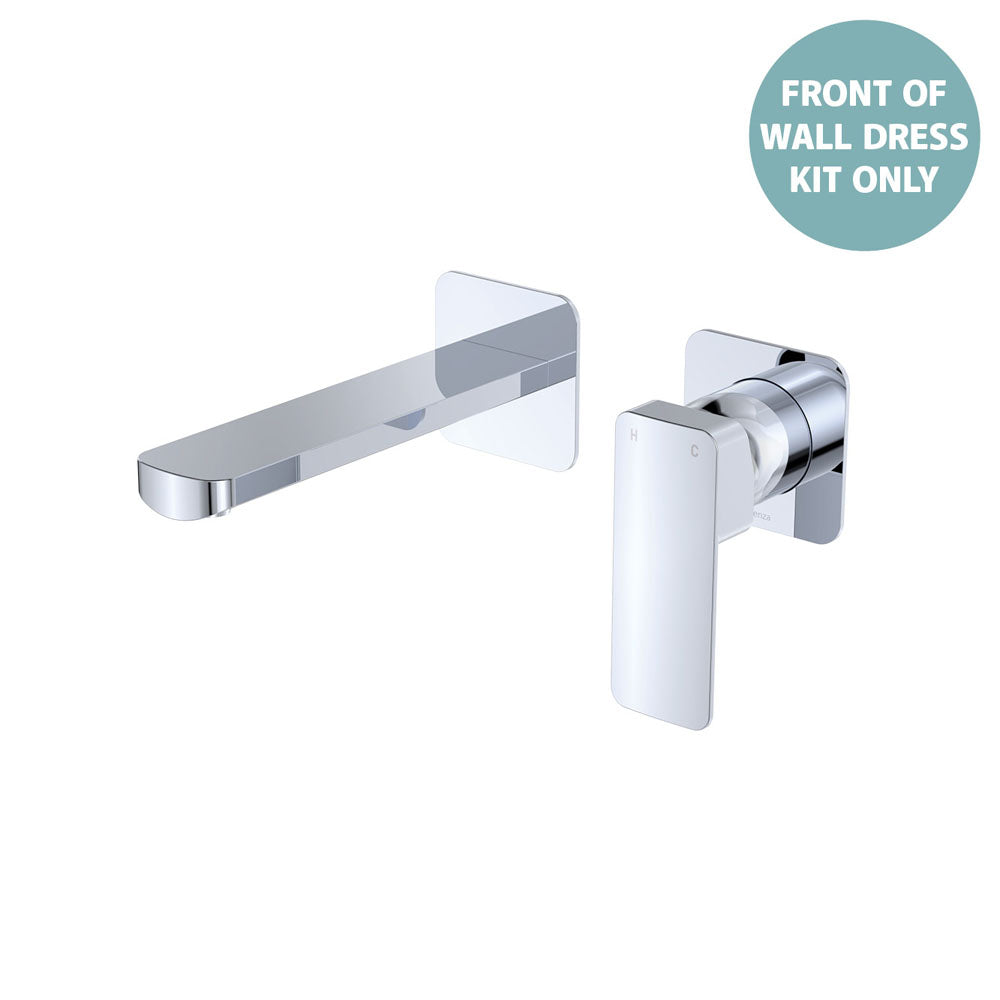 TONO Basin/Bath Wall Mixer Dress Kit, Small Square Plates, 160mm
