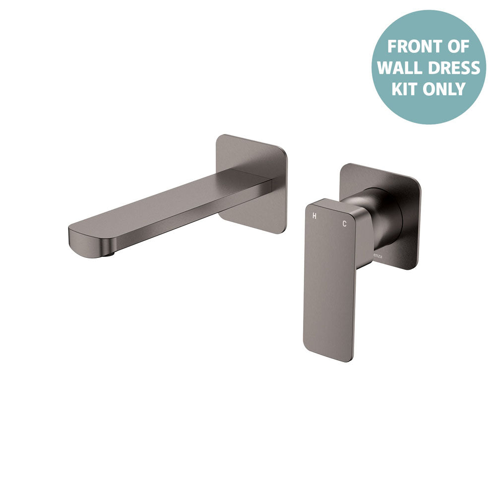 TONO Basin/Bath Wall Mixer Dress Kit, Small Square Plates, 160mm