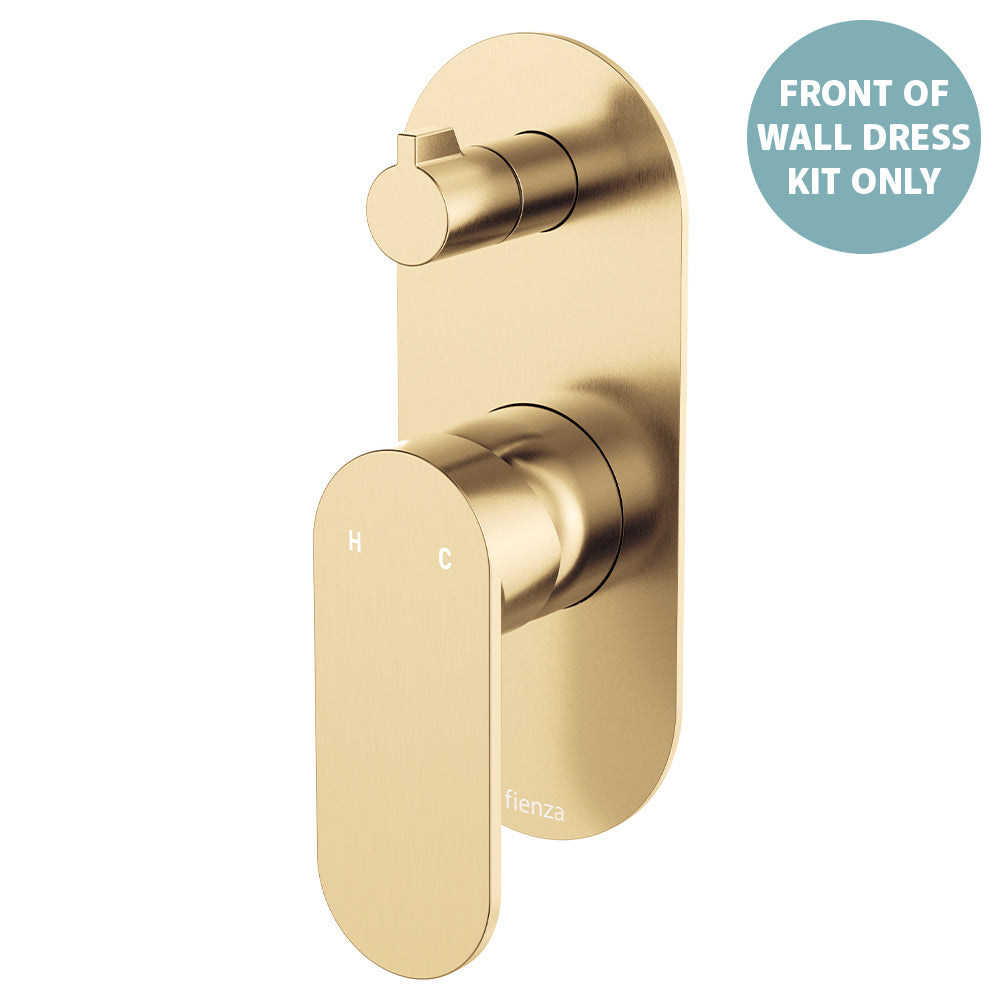 Empire Slim Wall Diverter Mixer Dress Kit, Large Oval Plate, Vertical - Neche Interiors