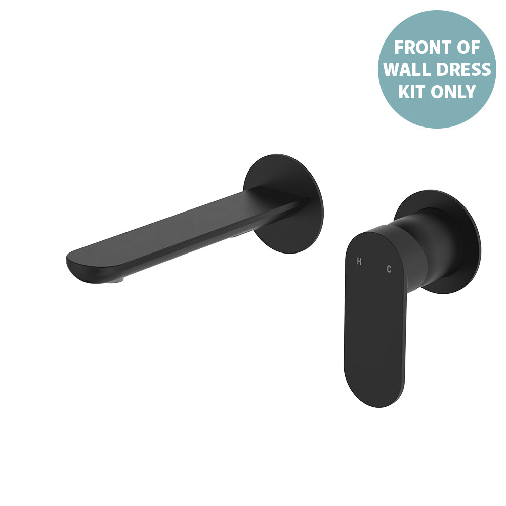 Empire Slim Basin/Bath Wall Mixer Set Dress Kit, Round Plates, 160mm Outlet - Neche Interiors