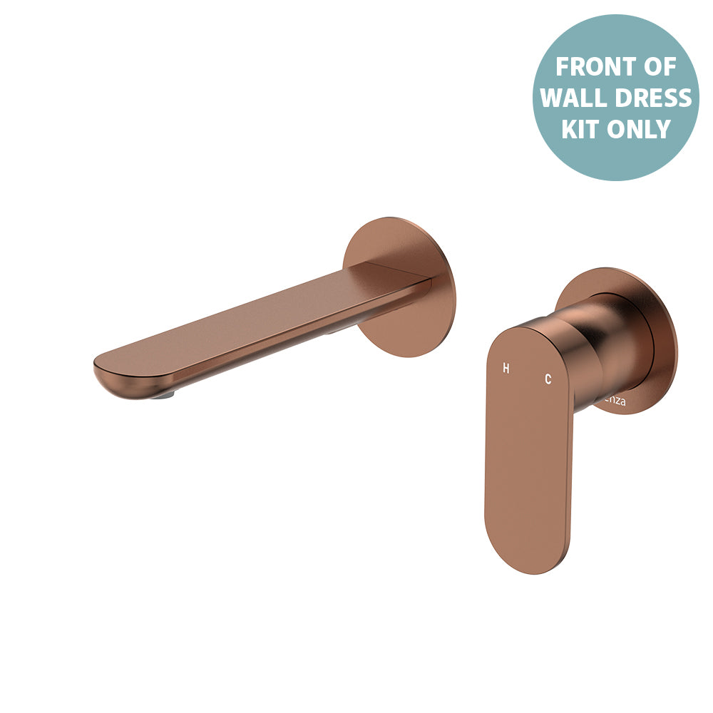 Empire Slim Basin/Bath Wall Mixer Set Dress Kit, Round Plates, 160mm Outlet
