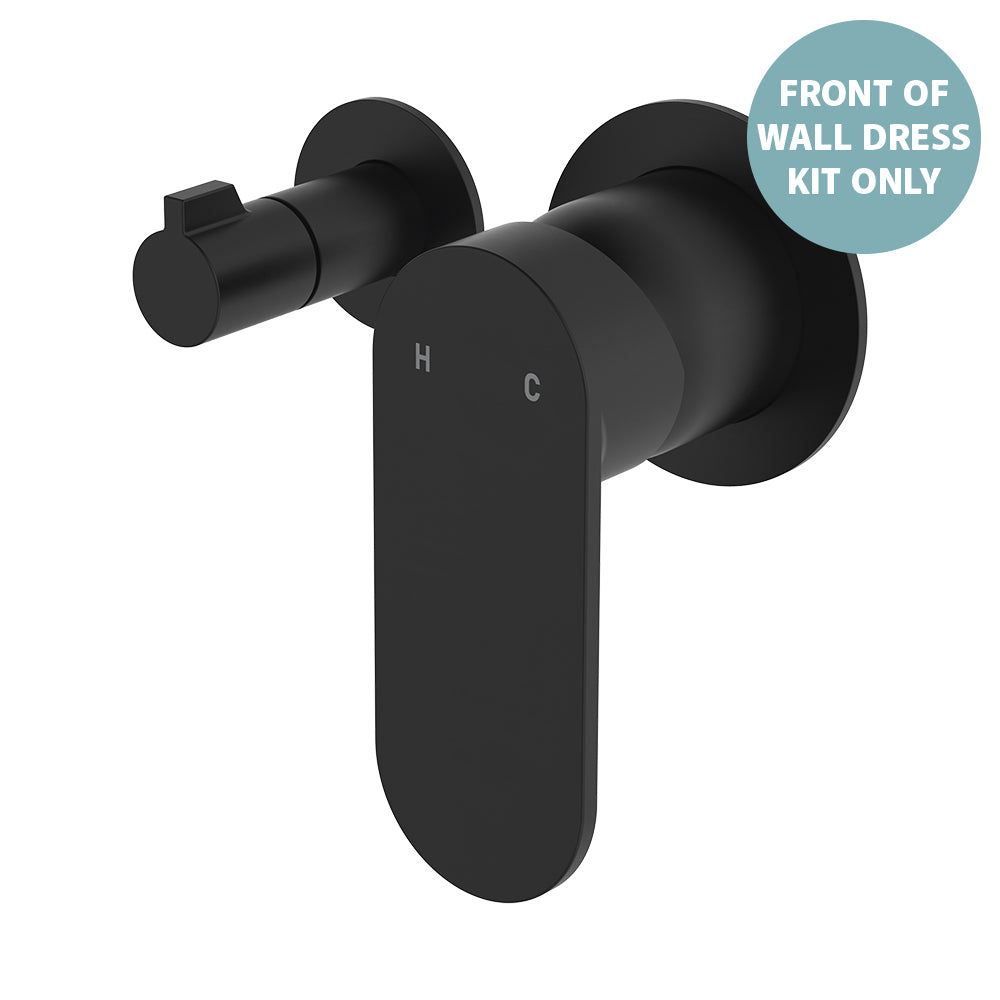 Empire Slim Wall Diverter Mixer Dress Kit, Small Round Plates, Horizontal - Neche Interiors