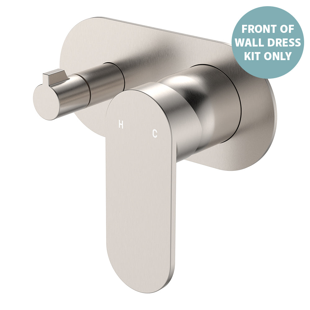 Empire Slim Wall Diverter Mixer Dress Kit, Large Oval Plate, Horizontal - Neche Interiors