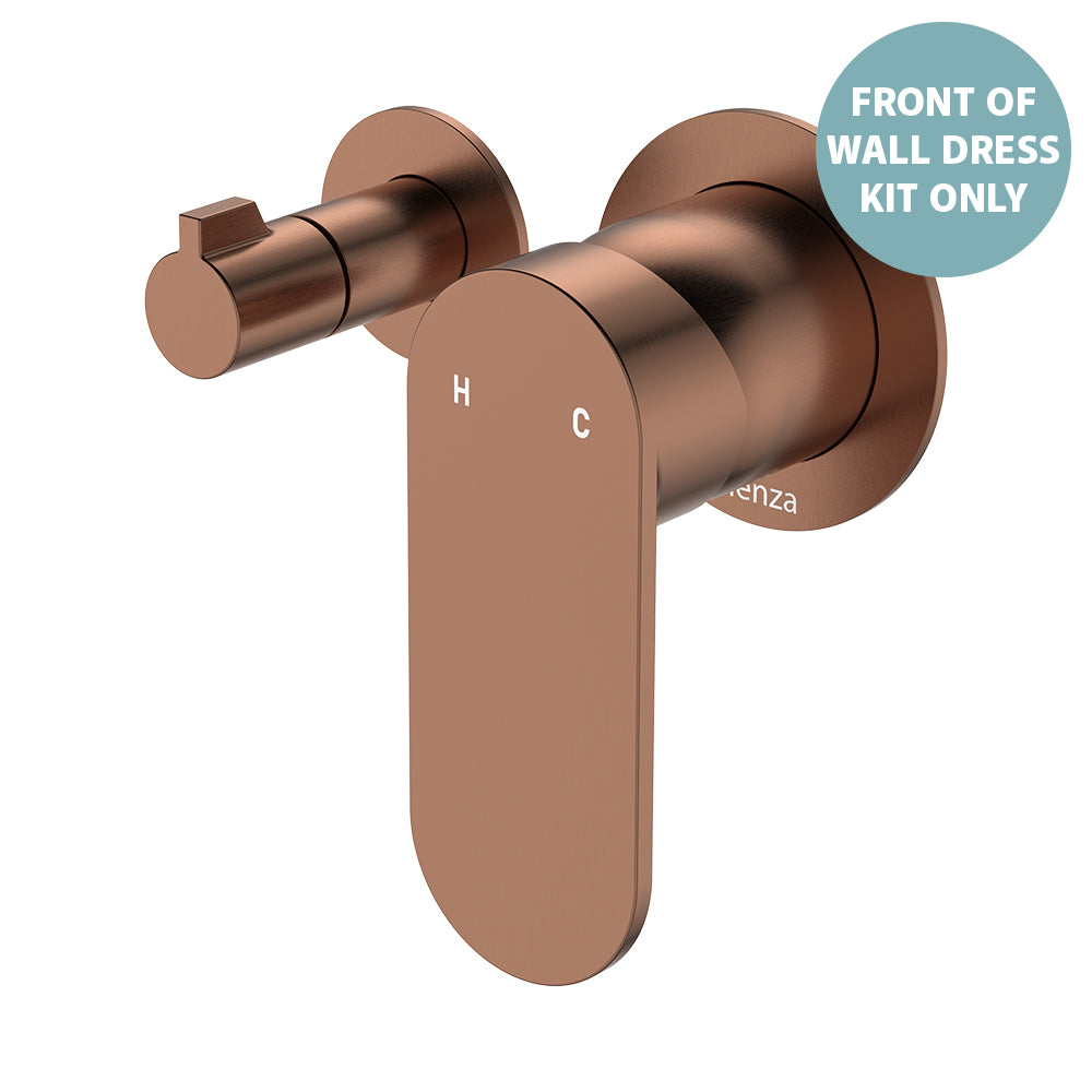 Empire Slim Wall Diverter Mixer Dress Kit, Small Round Plates, Horizontal