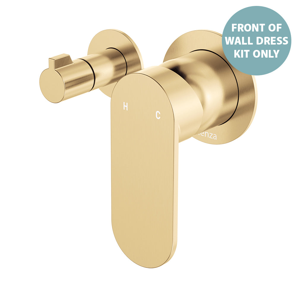 Empire Slim Wall Diverter Mixer Dress Kit, Small Round Plates, Horizontal - Neche Interiors