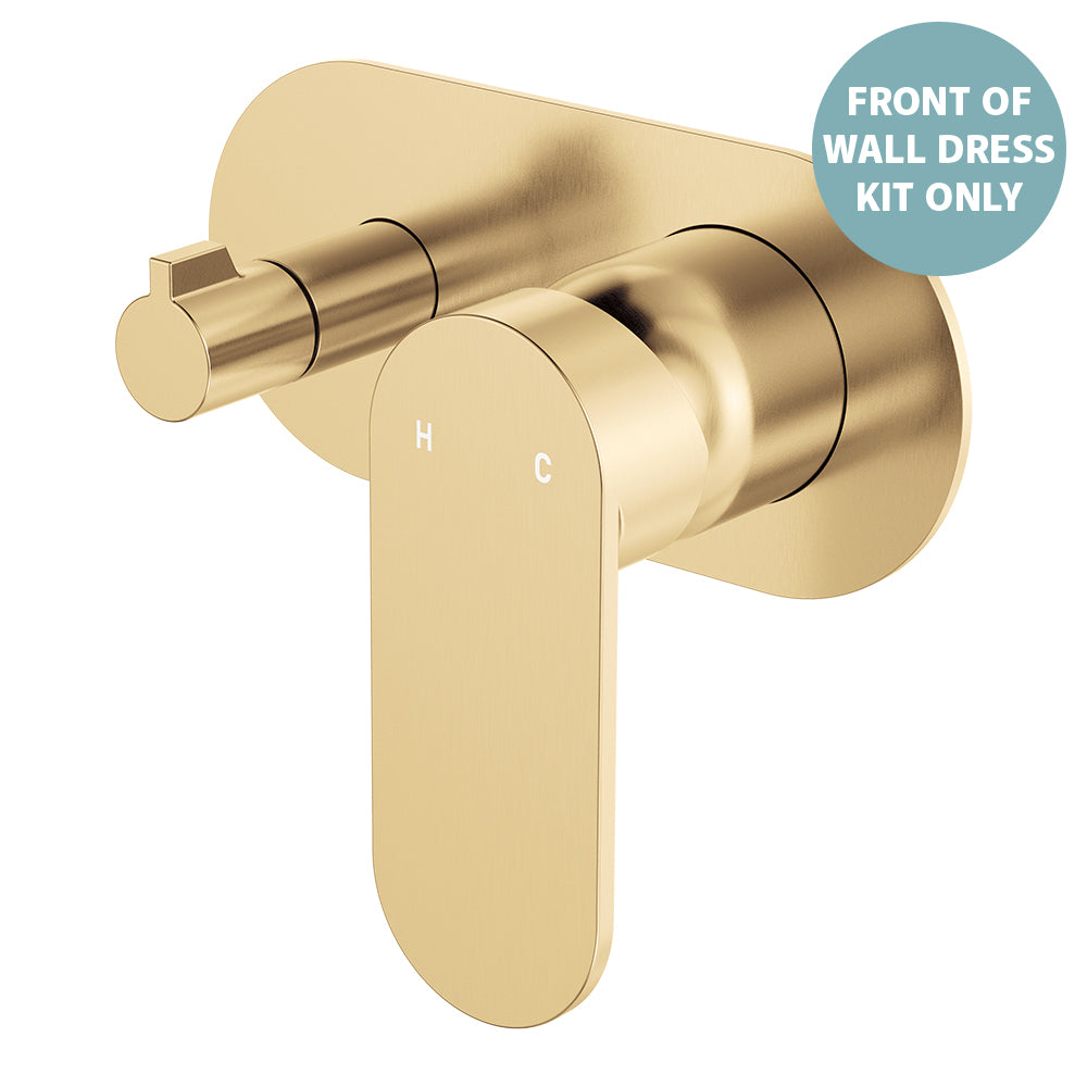 Empire Slim Wall Diverter Mixer Dress Kit, Large Oval Plate, Horizontal - Neche Interiors