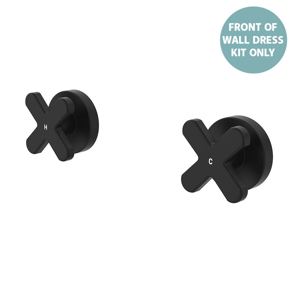 Kaya Wall Set Dress Kit, Cross Taps
