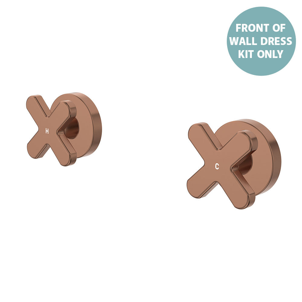 Kaya Wall Set Dress Kit, Cross Taps