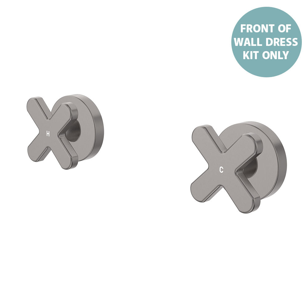 Kaya Wall Set Dress Kit, Cross Taps