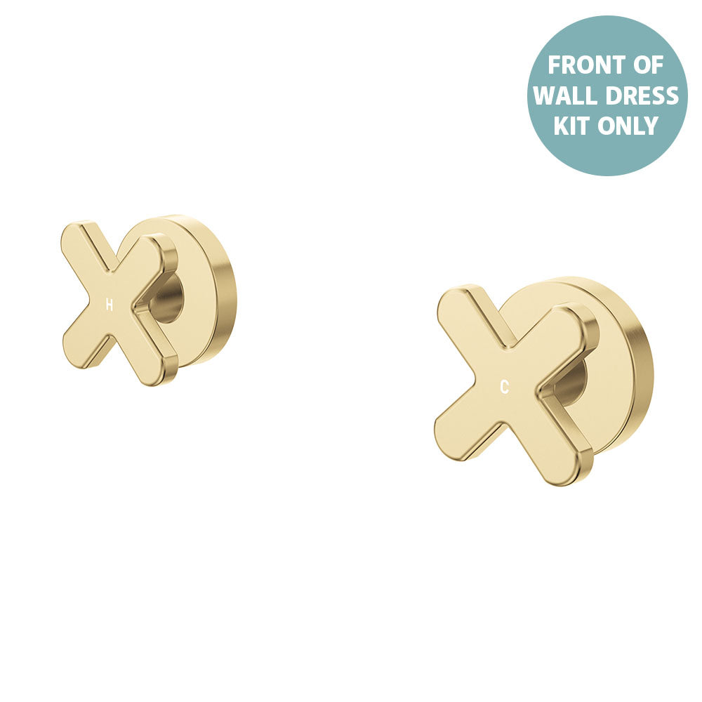 Kaya Wall Set Dress Kit, Cross Taps