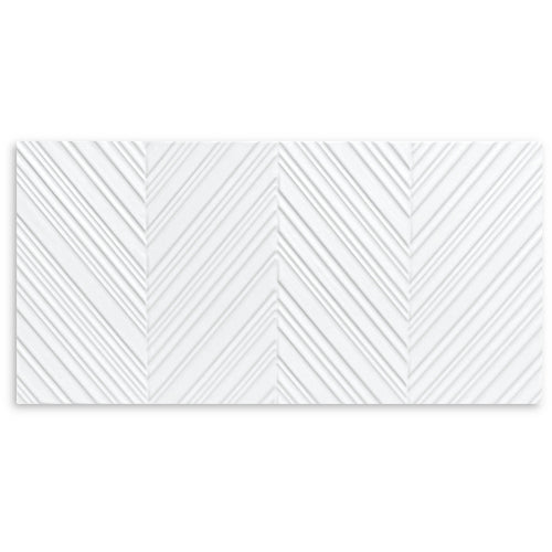 Chevron 300x600mm Matte White