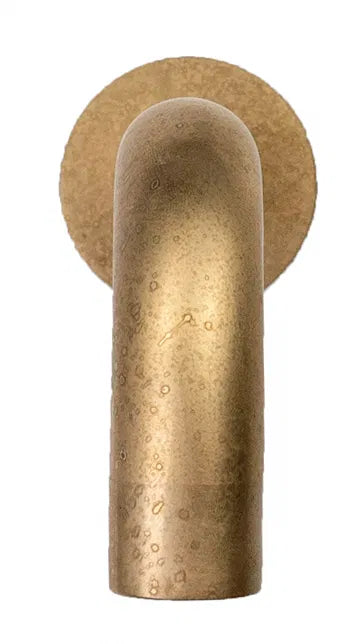 LVB Mica Bath Spout – Curved – 220mm - Living Brass