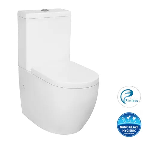 Deluso Rimless Back To Wall Toilet Suite - Neche Interiors