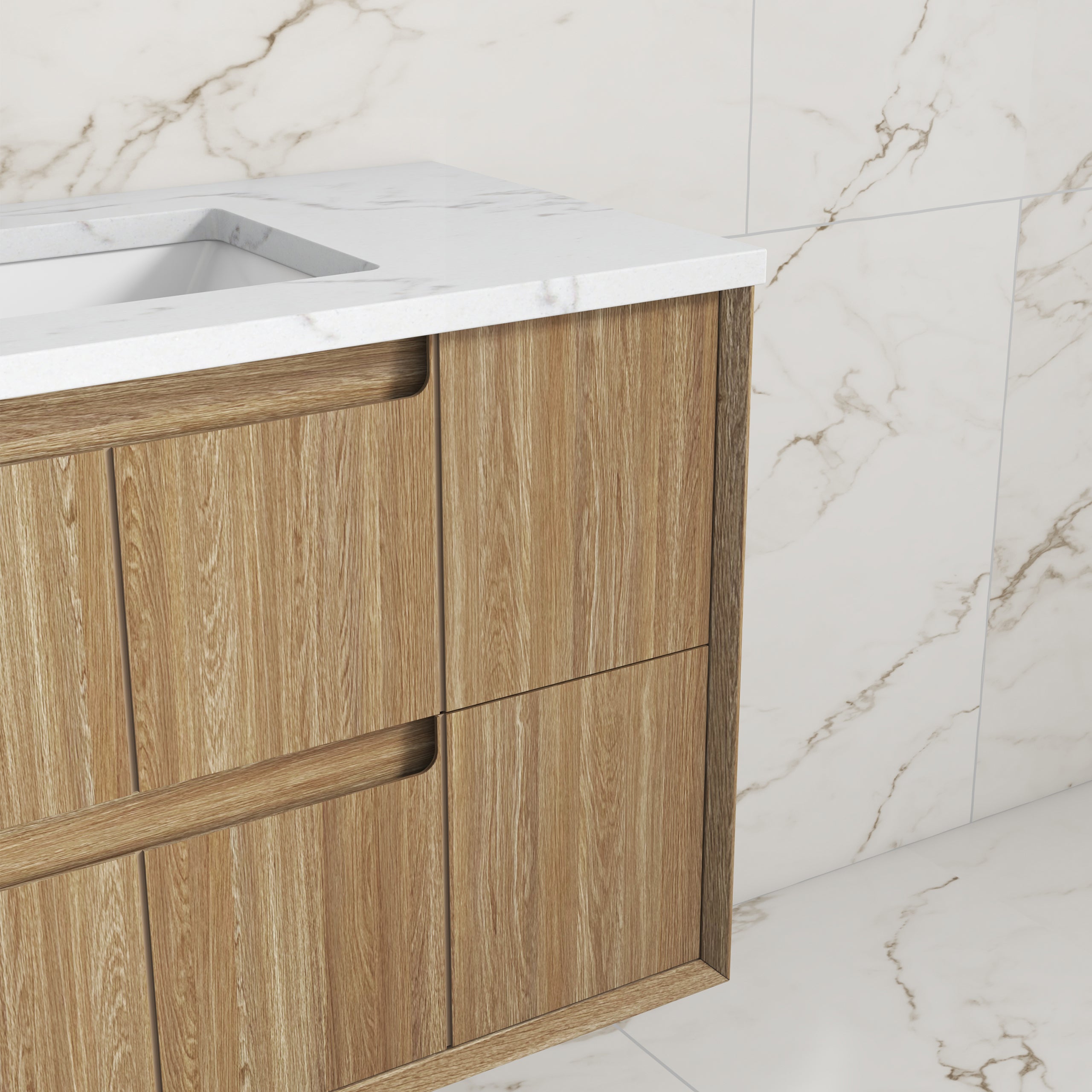 Voulari Framed Wall Hung Vanity - Neche Interiors