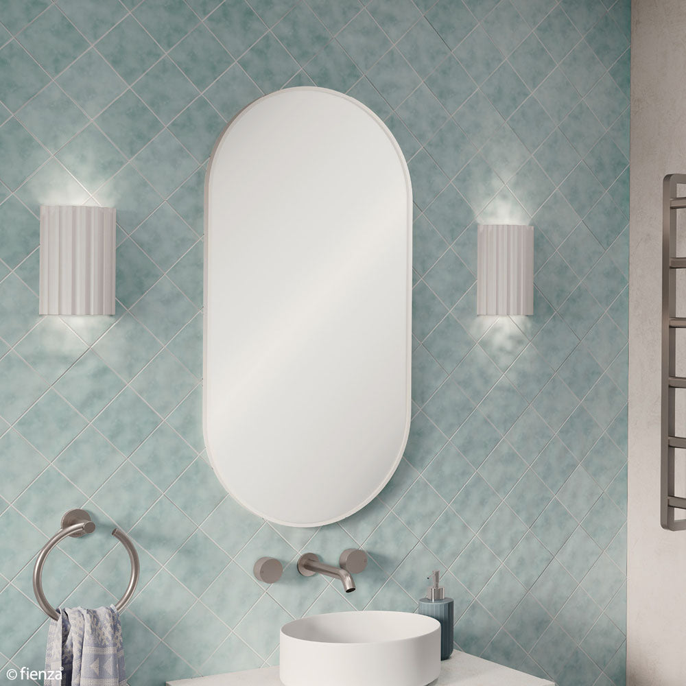 Empire Matte White Framed Mirror