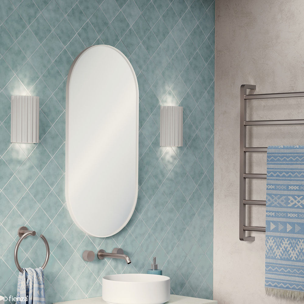 Empire Matte White Framed Mirror