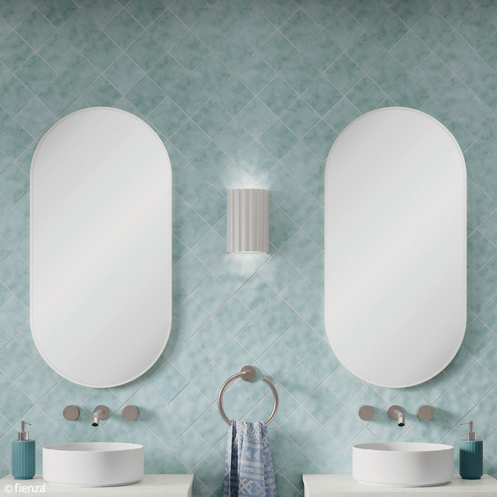 Empire Matte White Framed Mirror