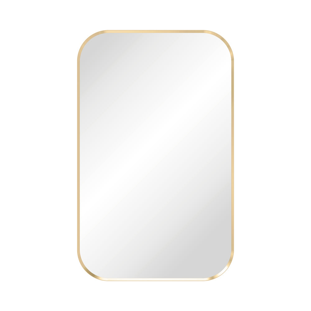 Tono Urban Brass Soft Square Framed Mirror