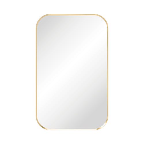 Tono Urban Brass Soft Square Framed Mirror