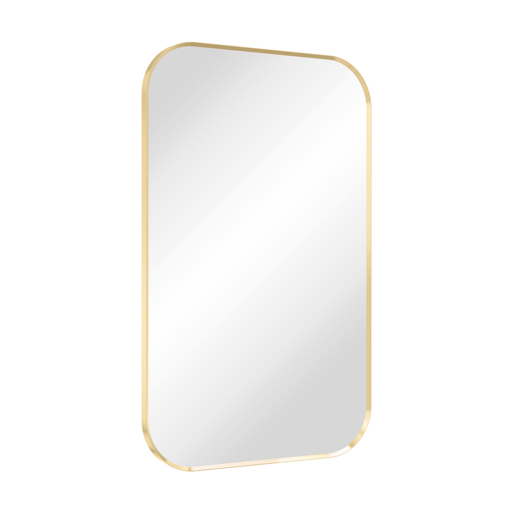 Tono Urban Brass Soft Square Framed Mirror