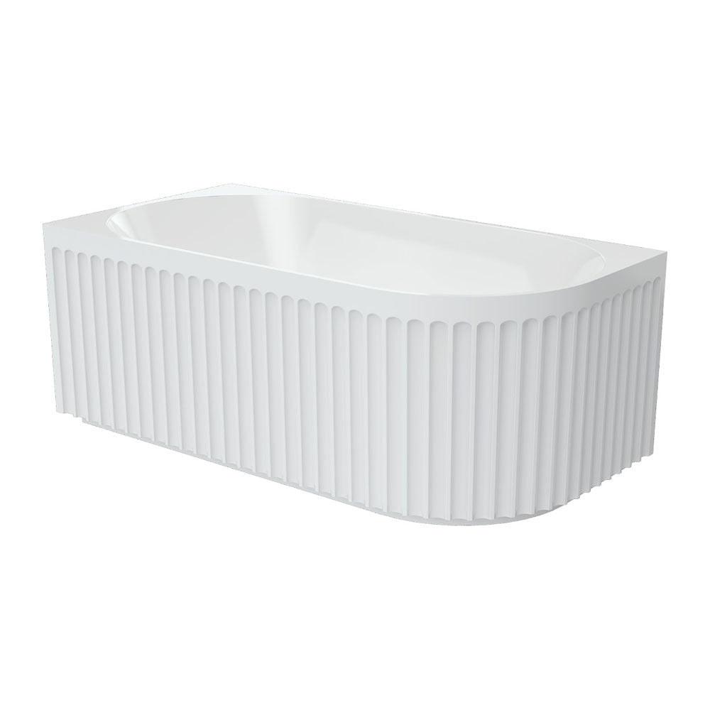 Eleanor Fluted Acrylic Corner Bath