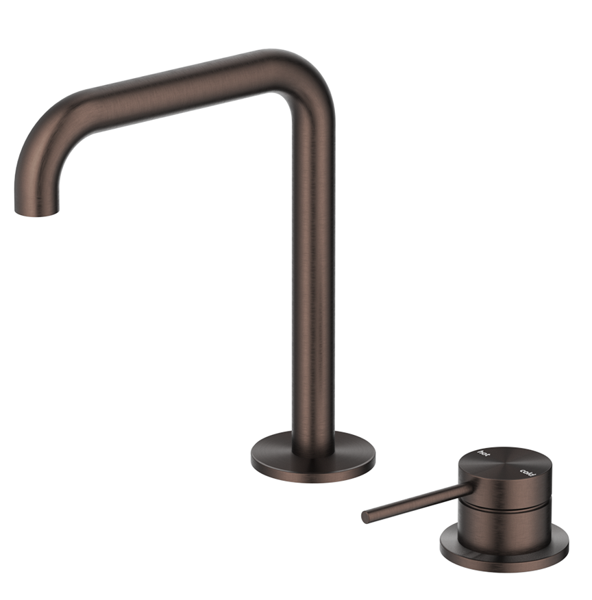 Mica Soft-Square Hob Basin Mixer Set - Neche Interiors