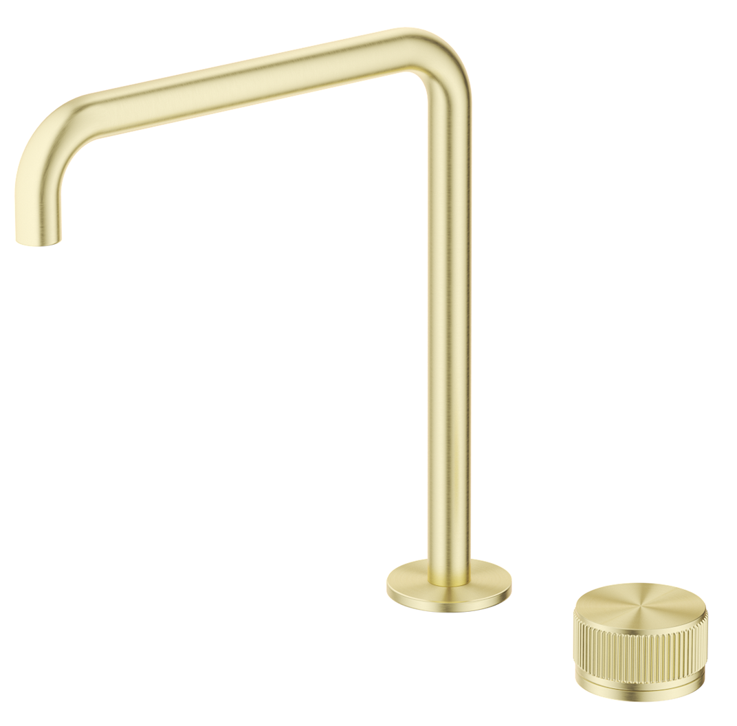 Mica Fluted Soft-Square Hob Sink/Basin Mixer Set - Neche Interiors