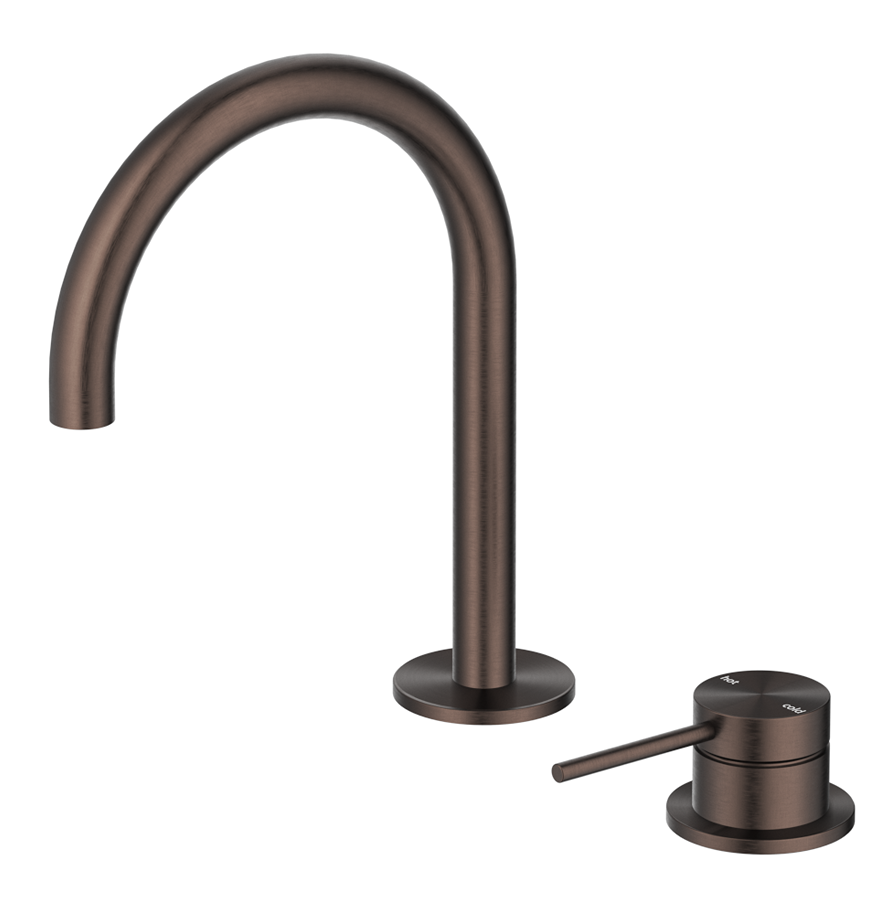 Mica Gooseneck Hob Basin Mixer Set - Neche Interiors