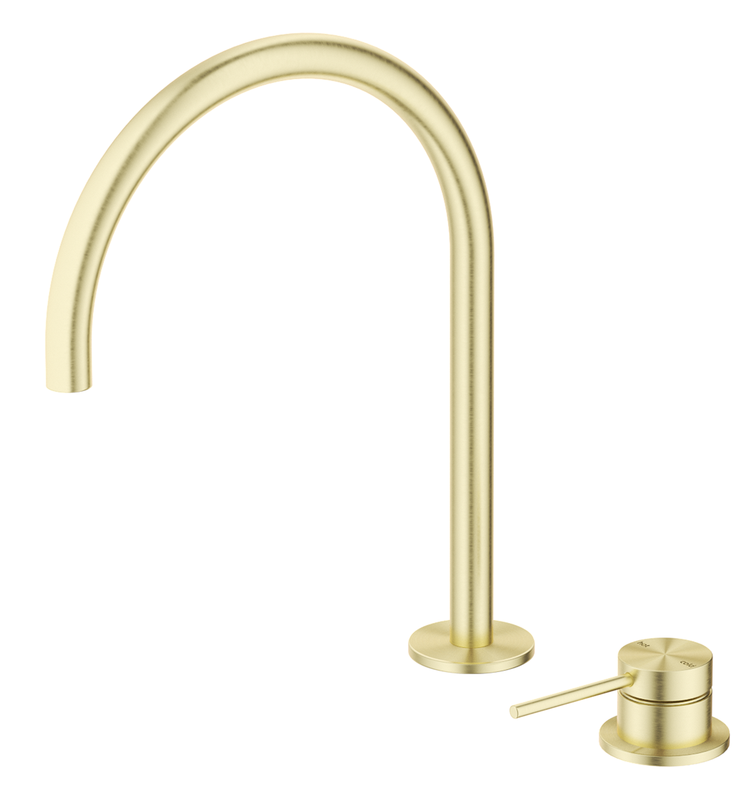 Mica Gooseneck Hob Sink/Basin Mixer Set - Neche Interiors