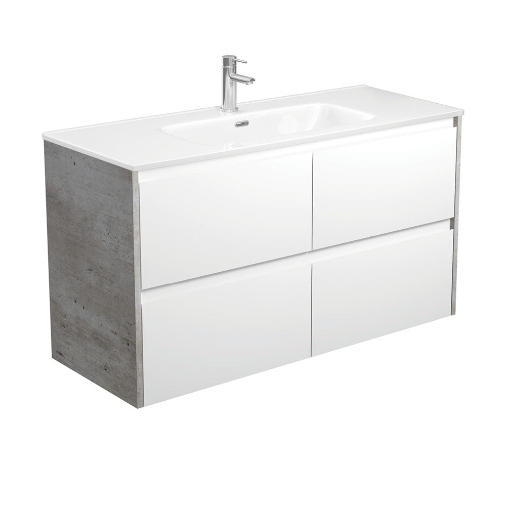 Joli Amato Satin White Wall-Hung Vanity
