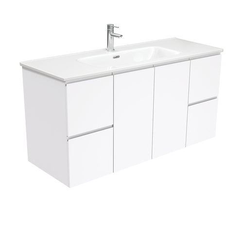 Joli Fingerpull Gloss White 1200 Wall-Hung Vanity